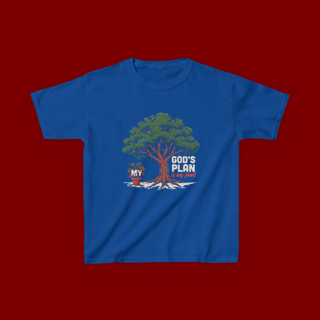 Kids Tee — Cute Tree & Plant Pot Illustration (“Grow Big, Little One”)