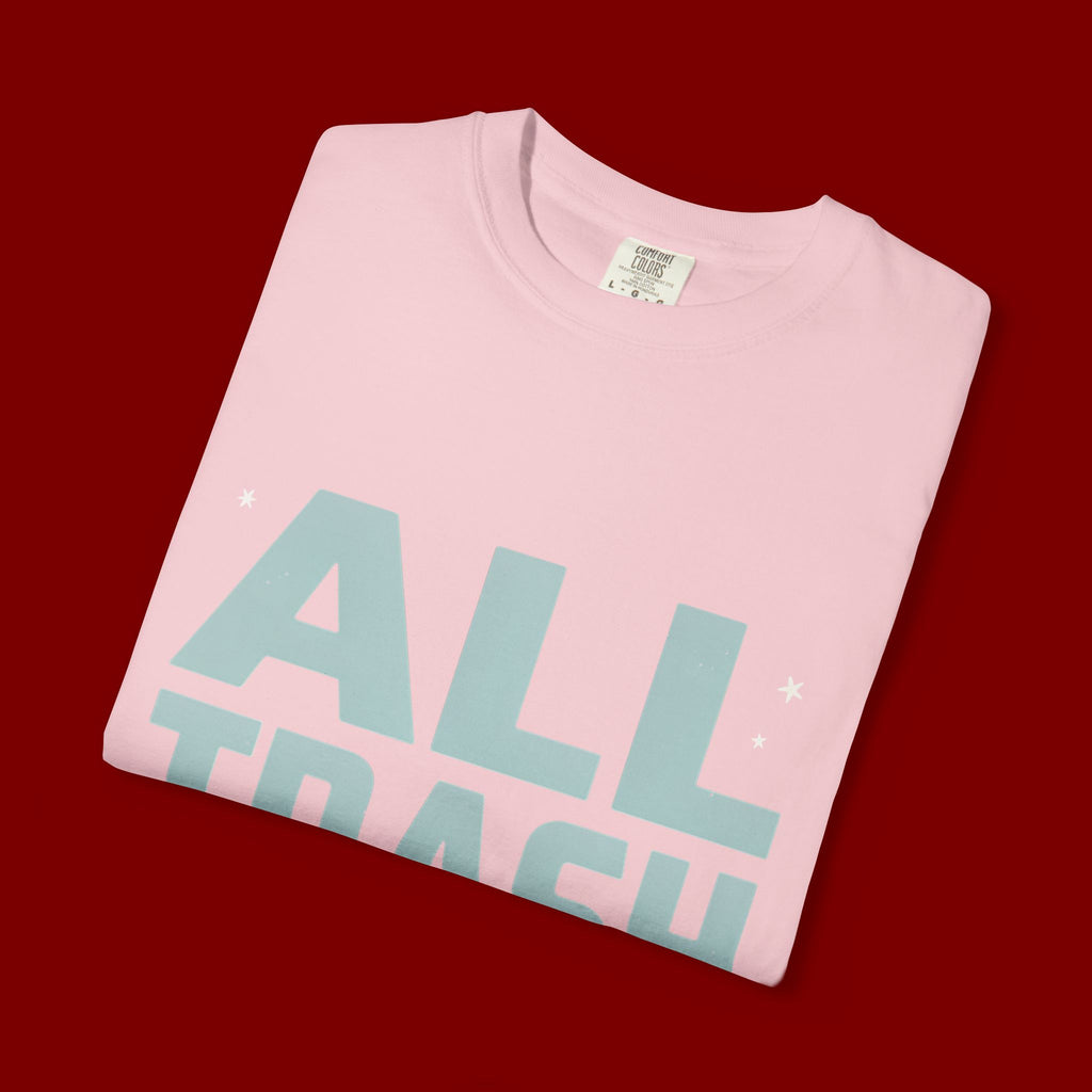 ALL TRASH No Trailer Graphic T-Shirt — Funny Retro Statement Tee