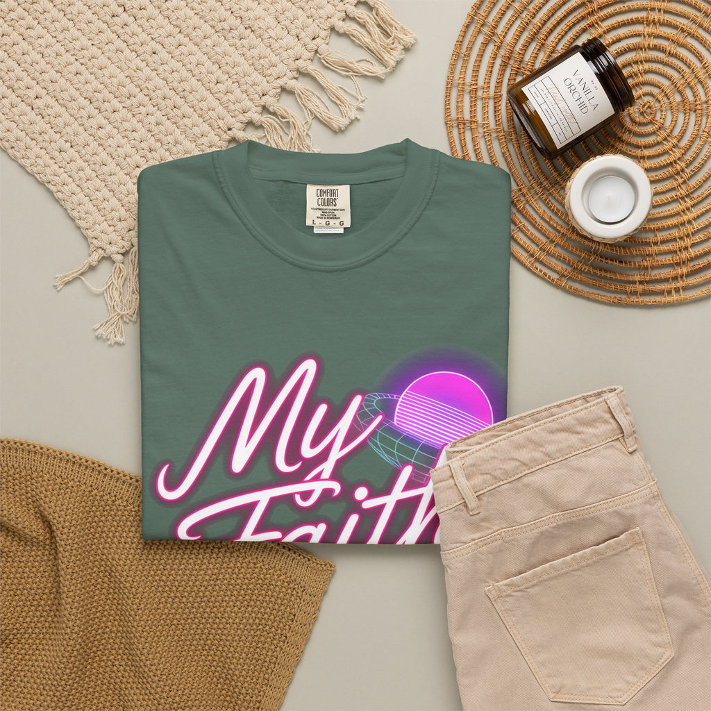 Faith T-Shirt — "My Faith in God Is Solid" Retro Graphic Tee