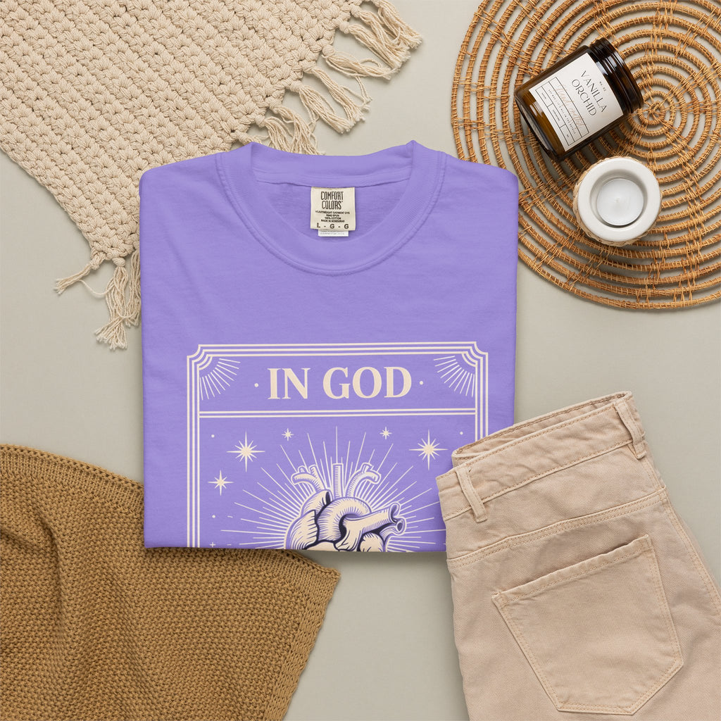 In God The Heart Finds Peace T-Shirt — Faith Graphic Tee