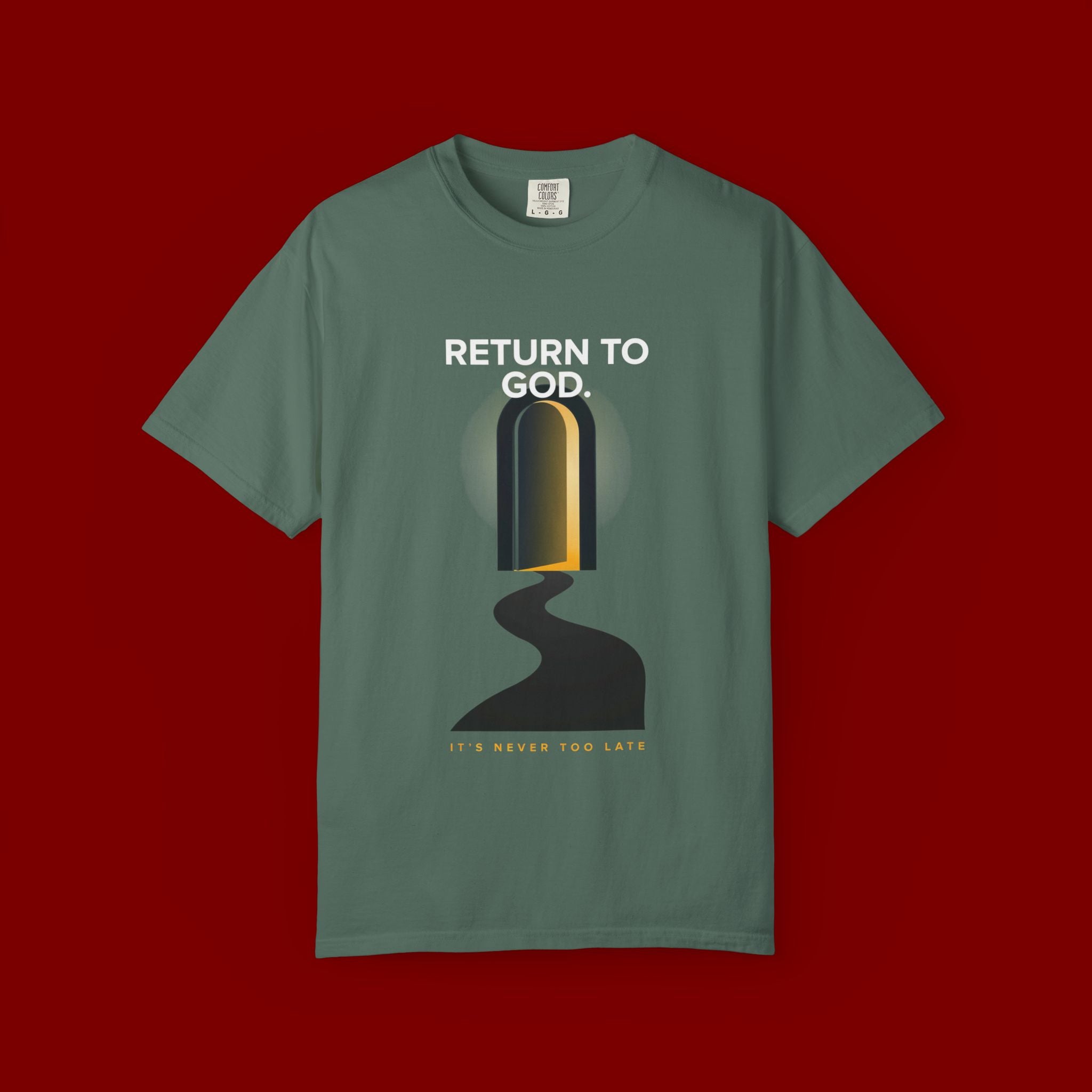 Mystic Doorway T-Shirt — Golden Arch Path Graphic Tee