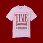 TIME Never Comes Again T-Shirt — Vintage Ticket Graphic Tee