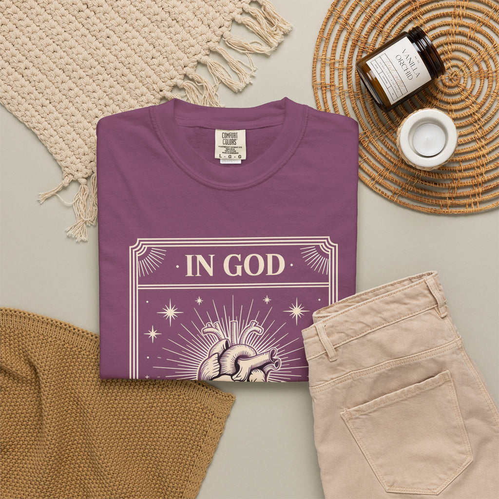 In God The Heart Finds Peace T-Shirt — Faith Graphic Tee