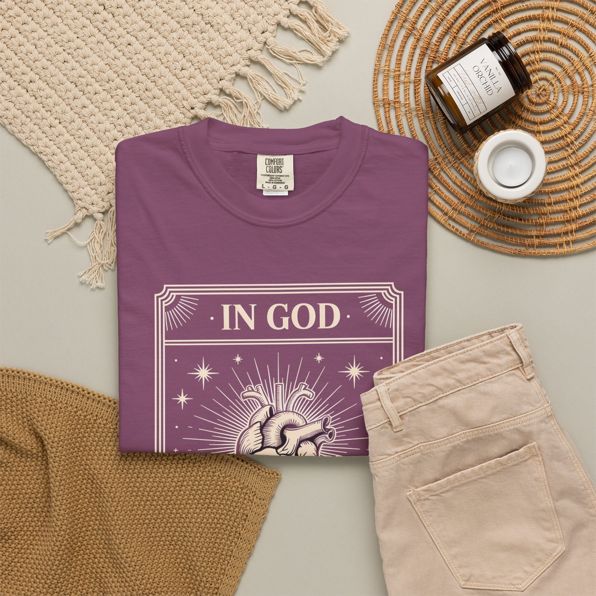 In God The Heart Finds Peace T-Shirt — Faith Graphic Tee