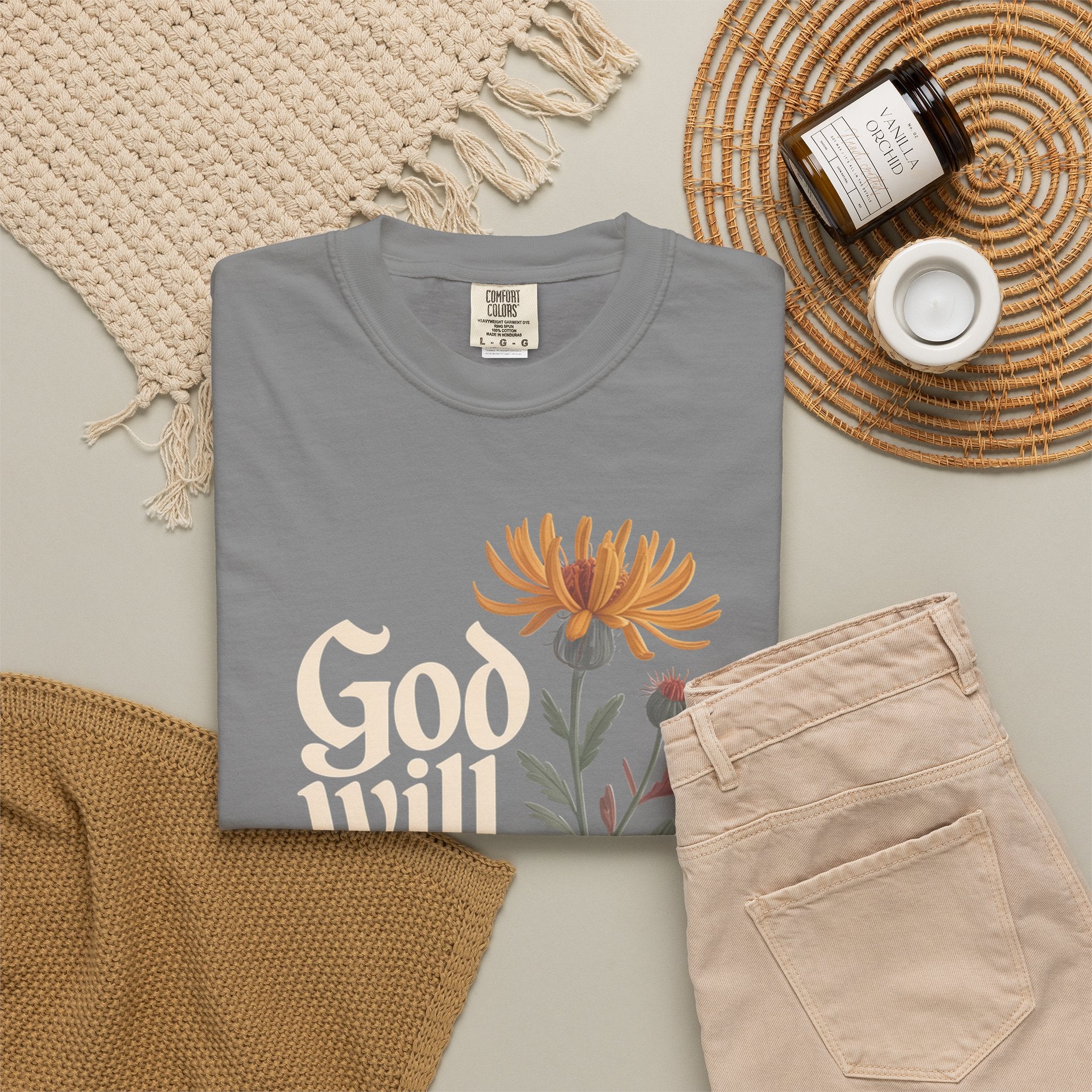 God Will Always Make a Way T-Shirt — Inspirational Floral Christian Tee
