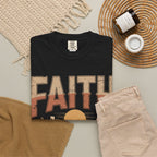 Faith Can Move Mountains T-Shirt — Retro Desert Inspirational Tee