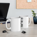 Christian Inspirational Mug - "In God The Heart Finds Peace" Ceramic Coffee Cup (11oz, 15oz)