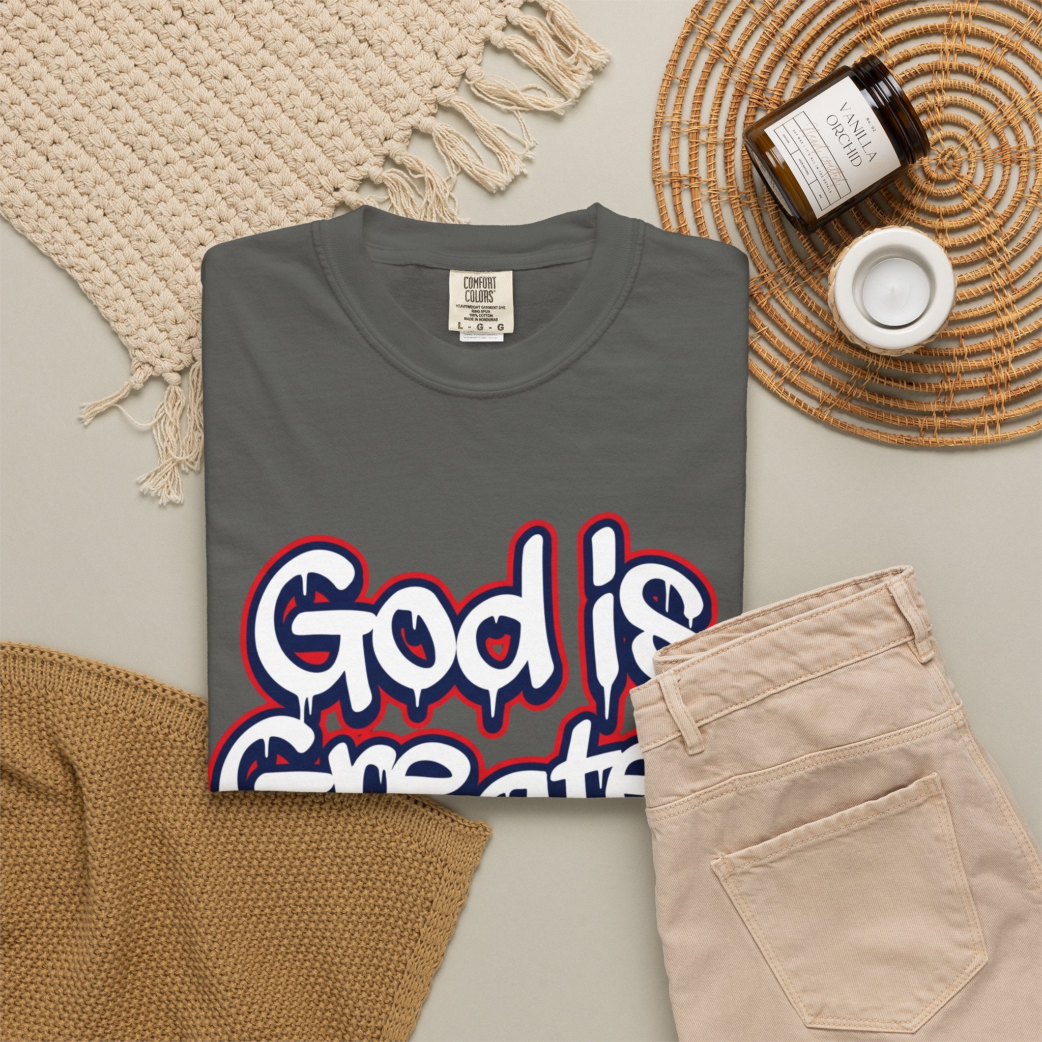 God Is Greater American Flag T-Shirt