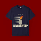 Pray & Never Give Up T‑Shirt — Inspirational Candle Faith Tee