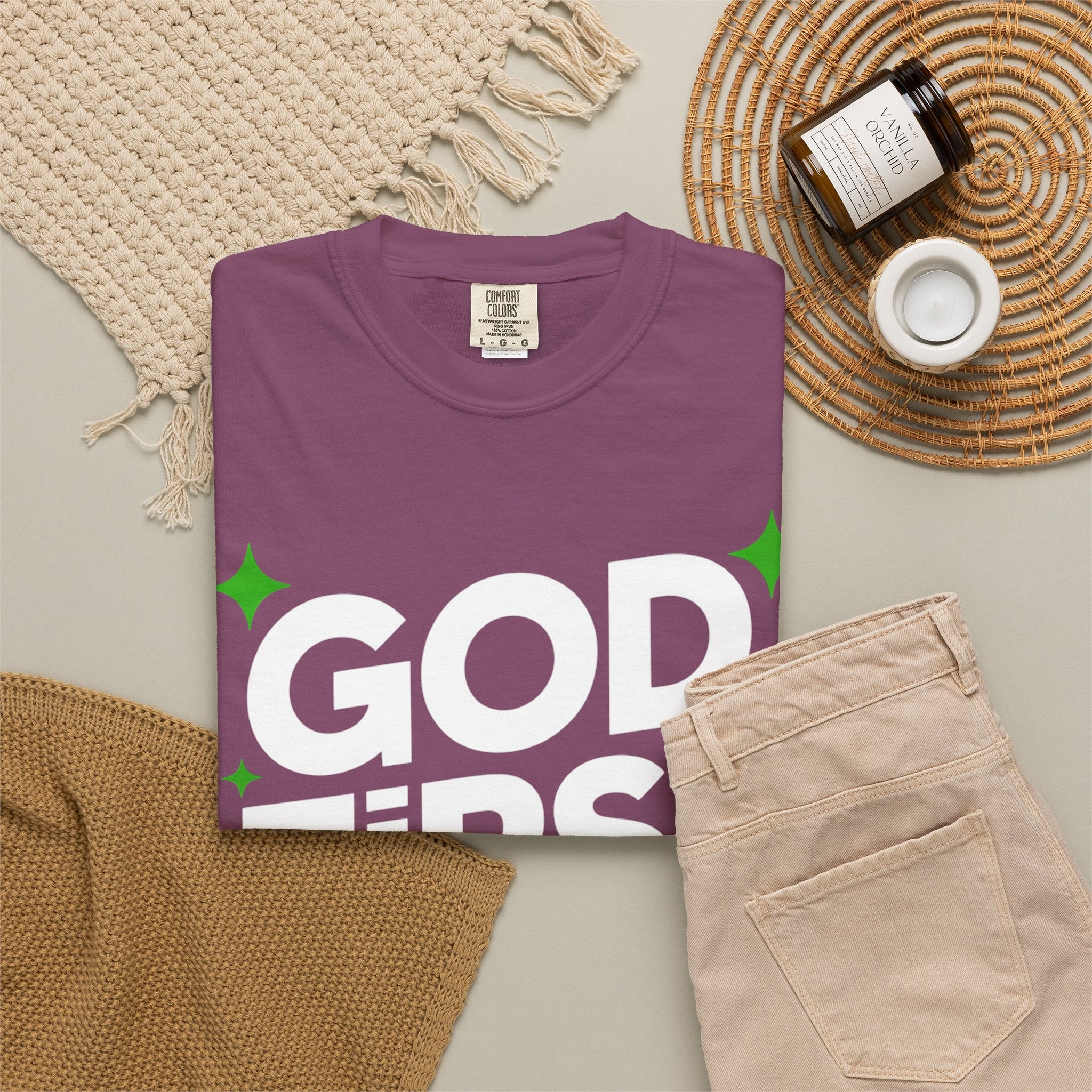 God First Bro T-Shirt — Faith Graphic Tee for Guys