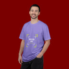 Minimalist 'Smile Frame' T-Shirt — Neon Accent Graphic Tee