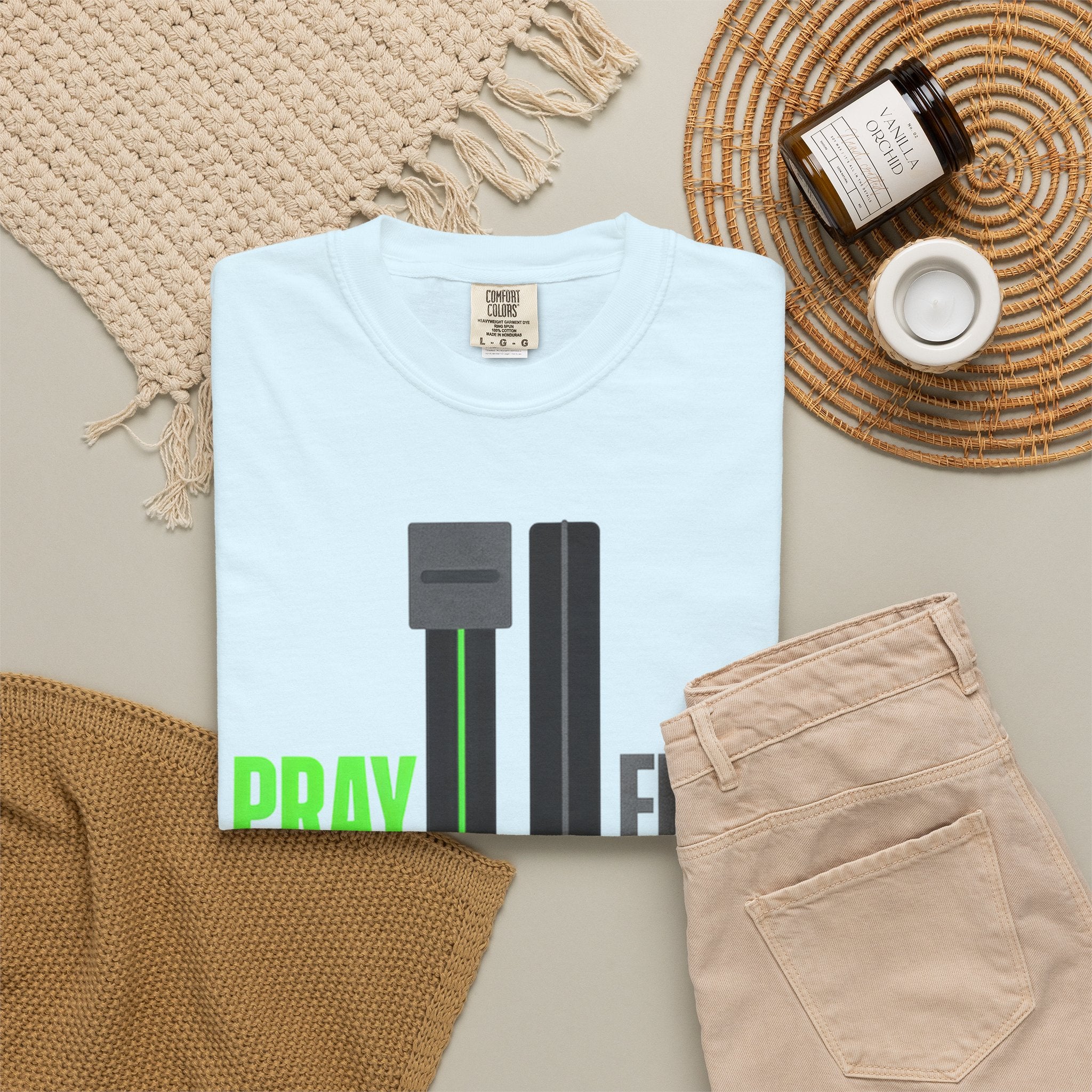 Pray More Fear Less T-Shirt — Inspirational Faith Graphic Tee