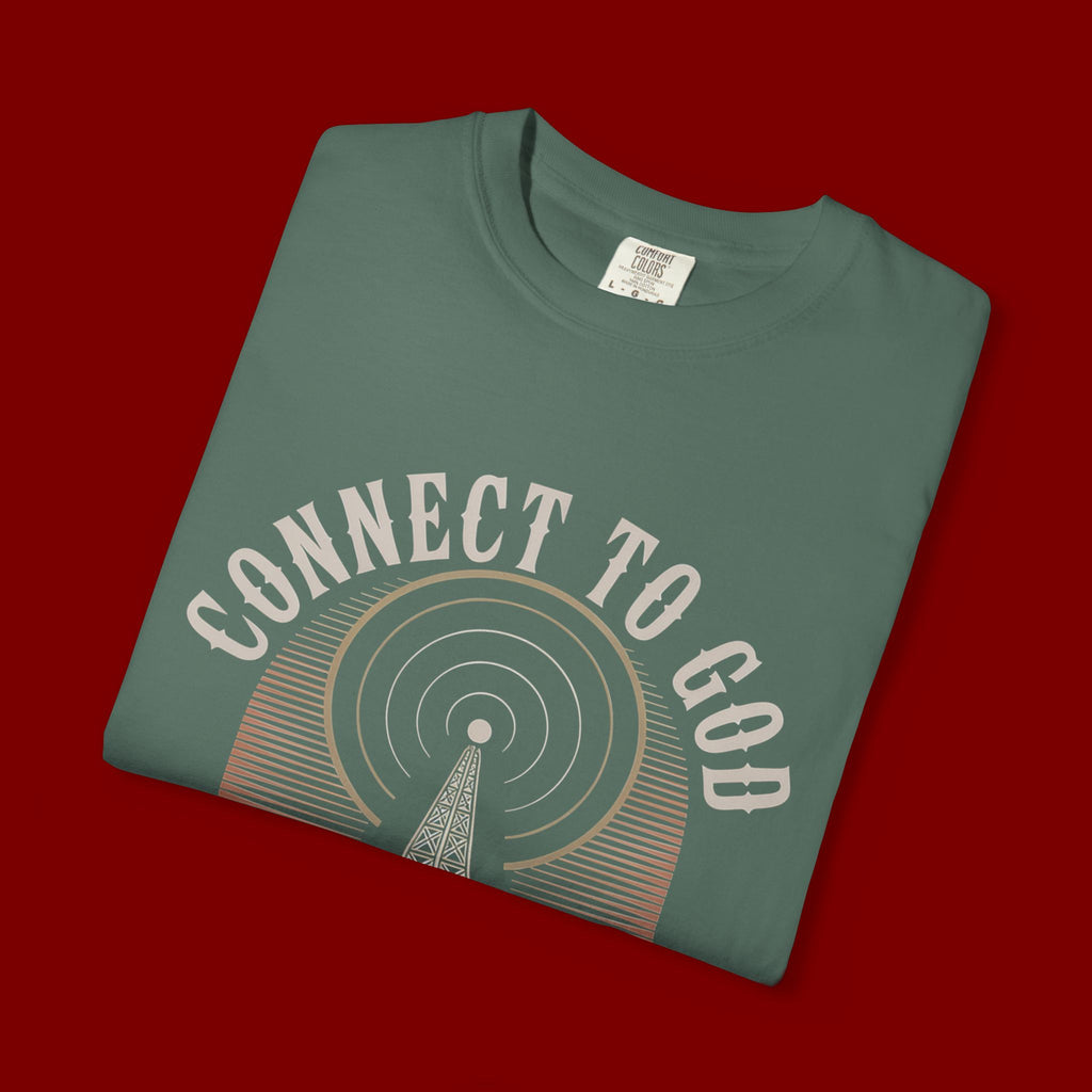 Connect to God T-Shirt — "The Password Is Prayer" Christian Faith Graphic Tee