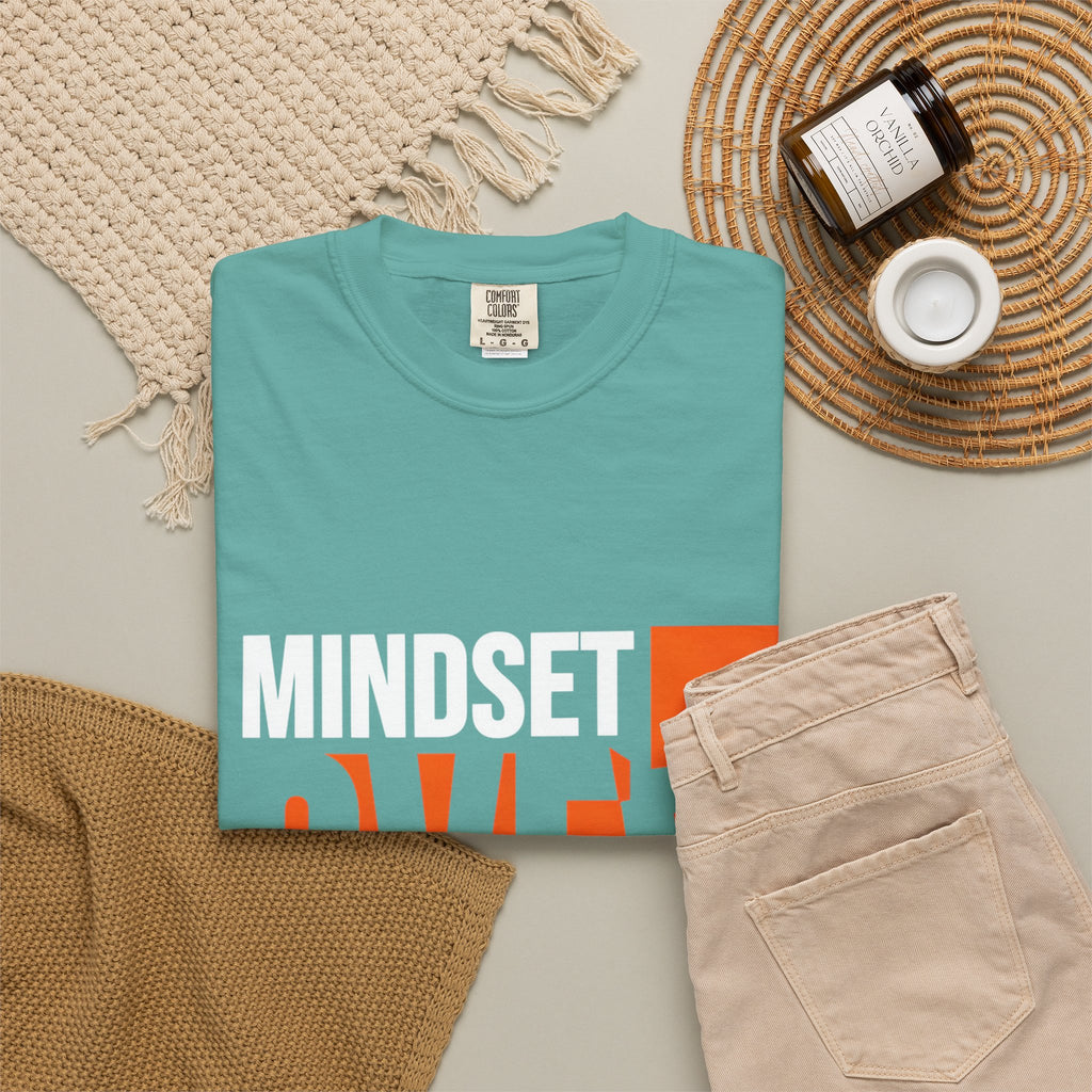 OVER Block Graphic T-Shirt — Bold Orange Minimalist Tee
