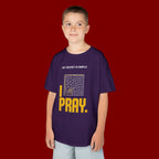 Kids Tee — "My Secret Is Simple: I Pray." Maze Faith T‑Shirt