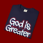 God Is Greater American Flag T-Shirt