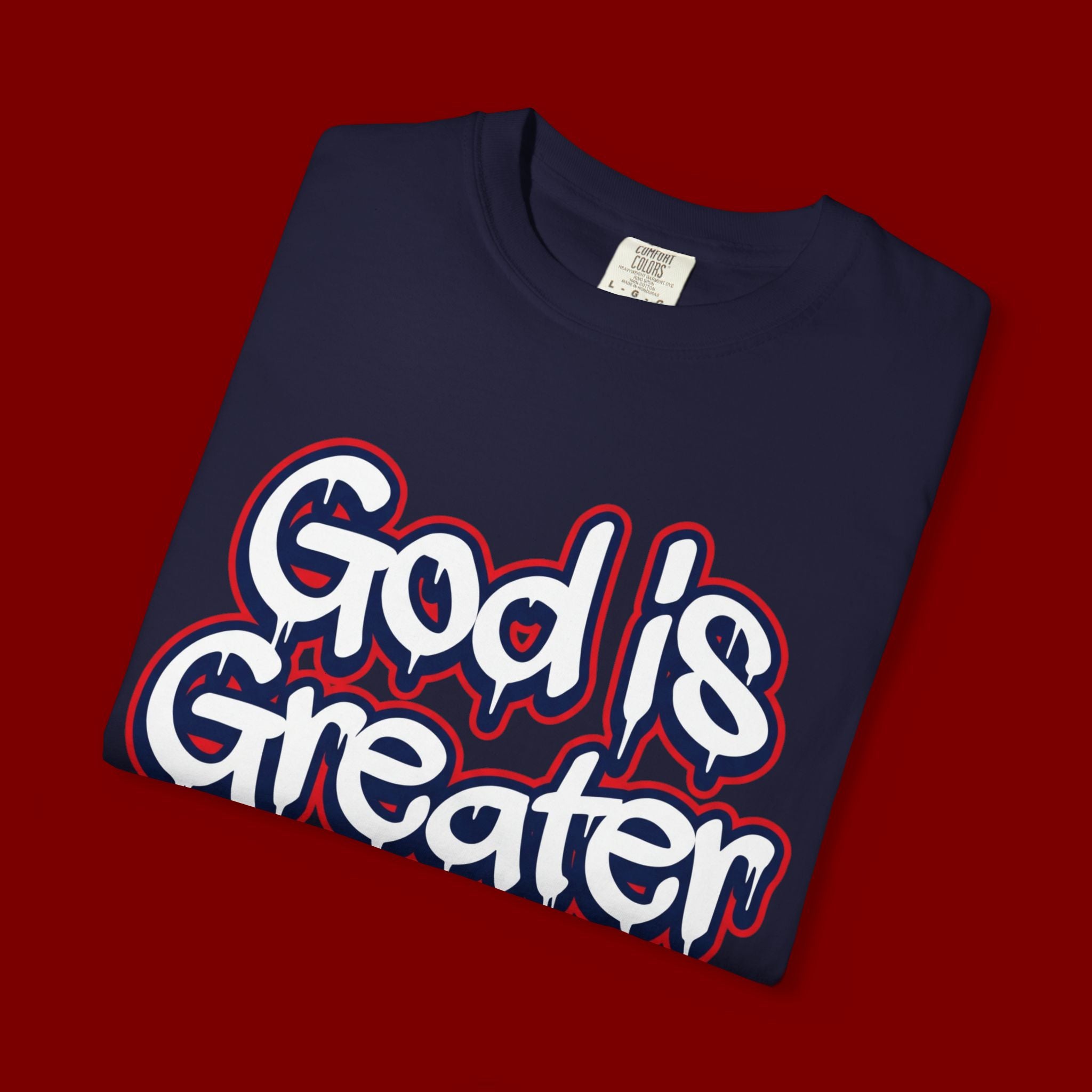 God Is Greater American Flag T-Shirt