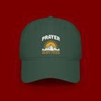 Prayer Sunrise Baseball Cap — Spiritual Faith Hat with Mountain Graphic
