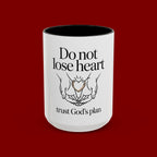 Do Not Lose Heart Accent Coffee Mug — Trust God’s Plan Inspirational Christian Mug