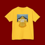 Kids Tee - "Return to God" Roadway Graphic Religious Youth Shirt