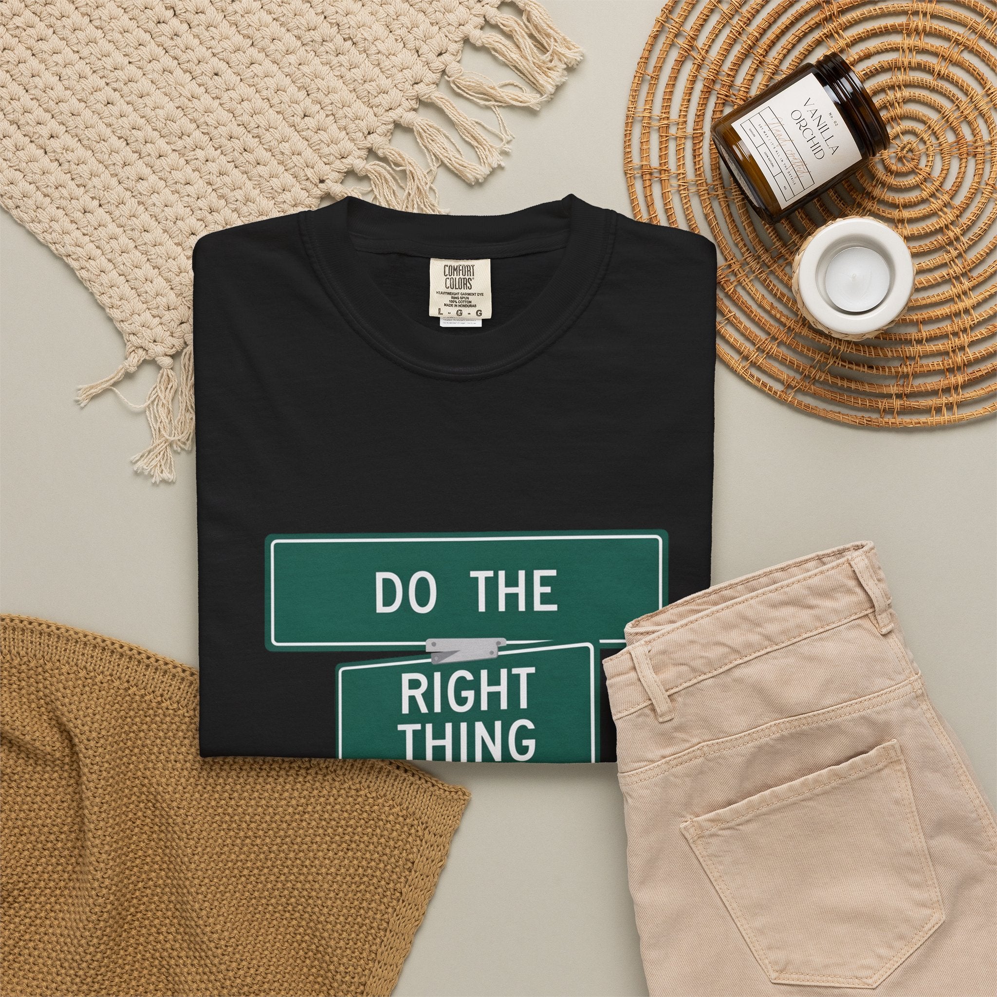 Do The Right Thing Street Sign T-Shirt