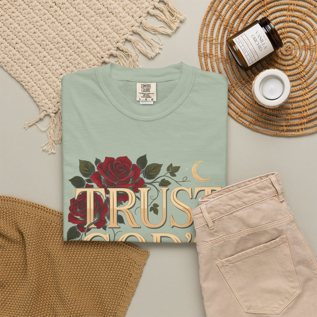 Trust God's Plan Floral T-Shirt — Inspirational Christian Tee