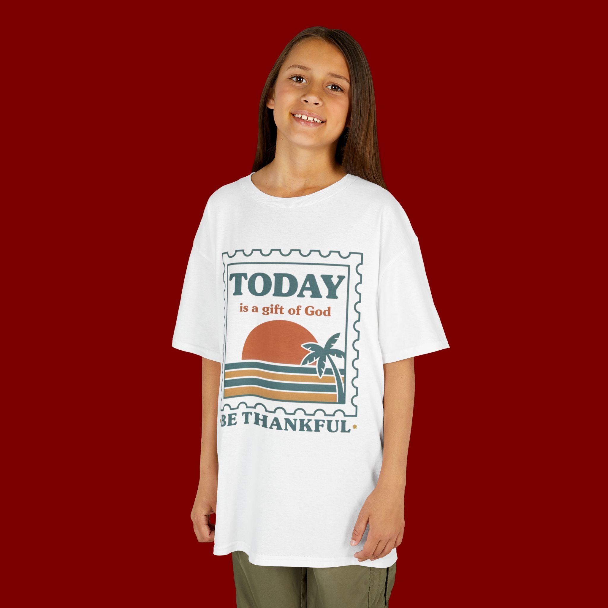 Kids 'Today Is a Gift of God - Be Thankful' Graphic Tee