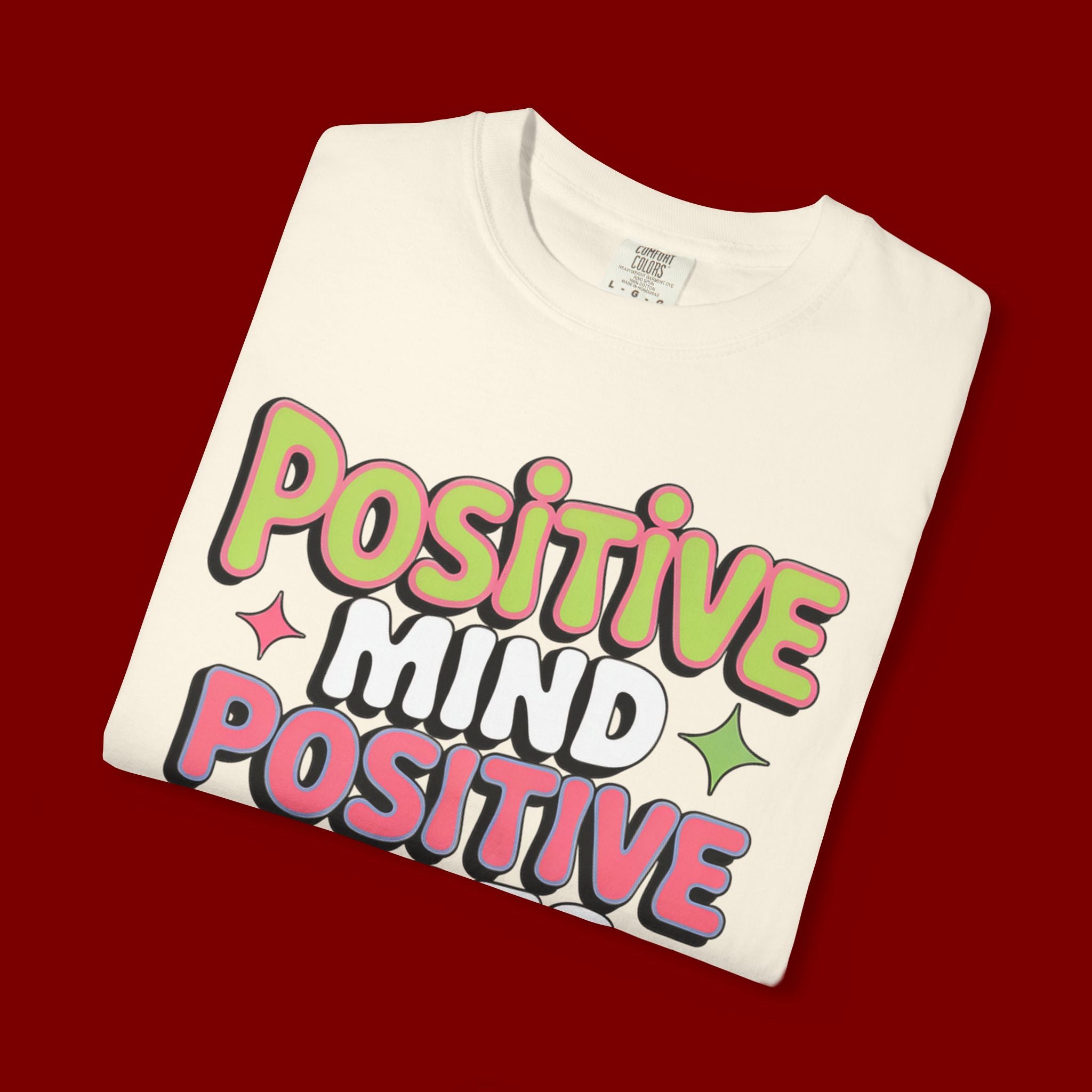 Positive Mind Positive Vibes Positive Life T-Shirt — Retro Smile Graphic Tee