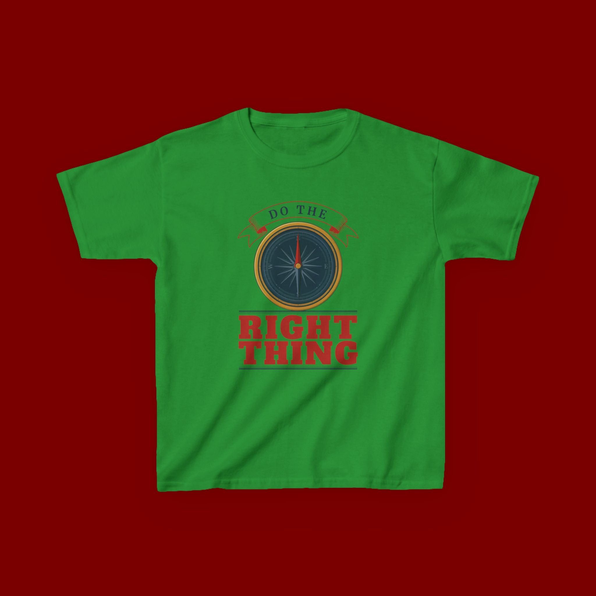 Do The Right Thing Kids T‑Shirt — Compass Graphic Moral Encouragement Tee