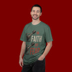 Faith On, Fear Off T-Shirt — Inspirational Christian Graphic Tee