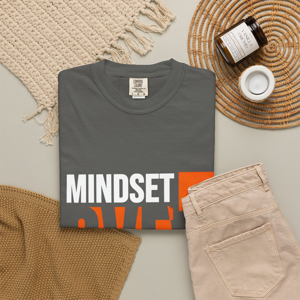 OVER Block Graphic T-Shirt — Bold Orange Minimalist Tee