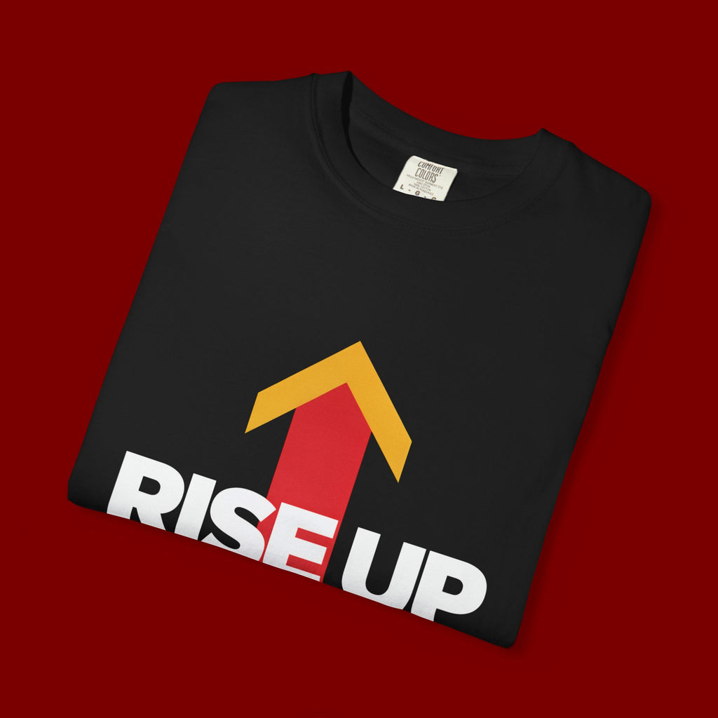 Arrow Up Graphic T-Shirt — Bold Upward Arrow Design