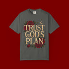 Trust God's Plan Floral T-Shirt — Inspirational Christian Tee