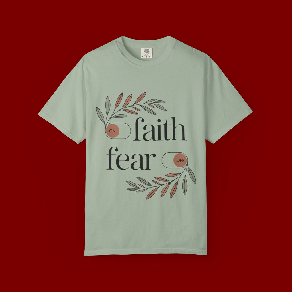 Faith Over Fear T‑Shirt — Inspirational Christian Tee with 'faith' and 'fear' Design