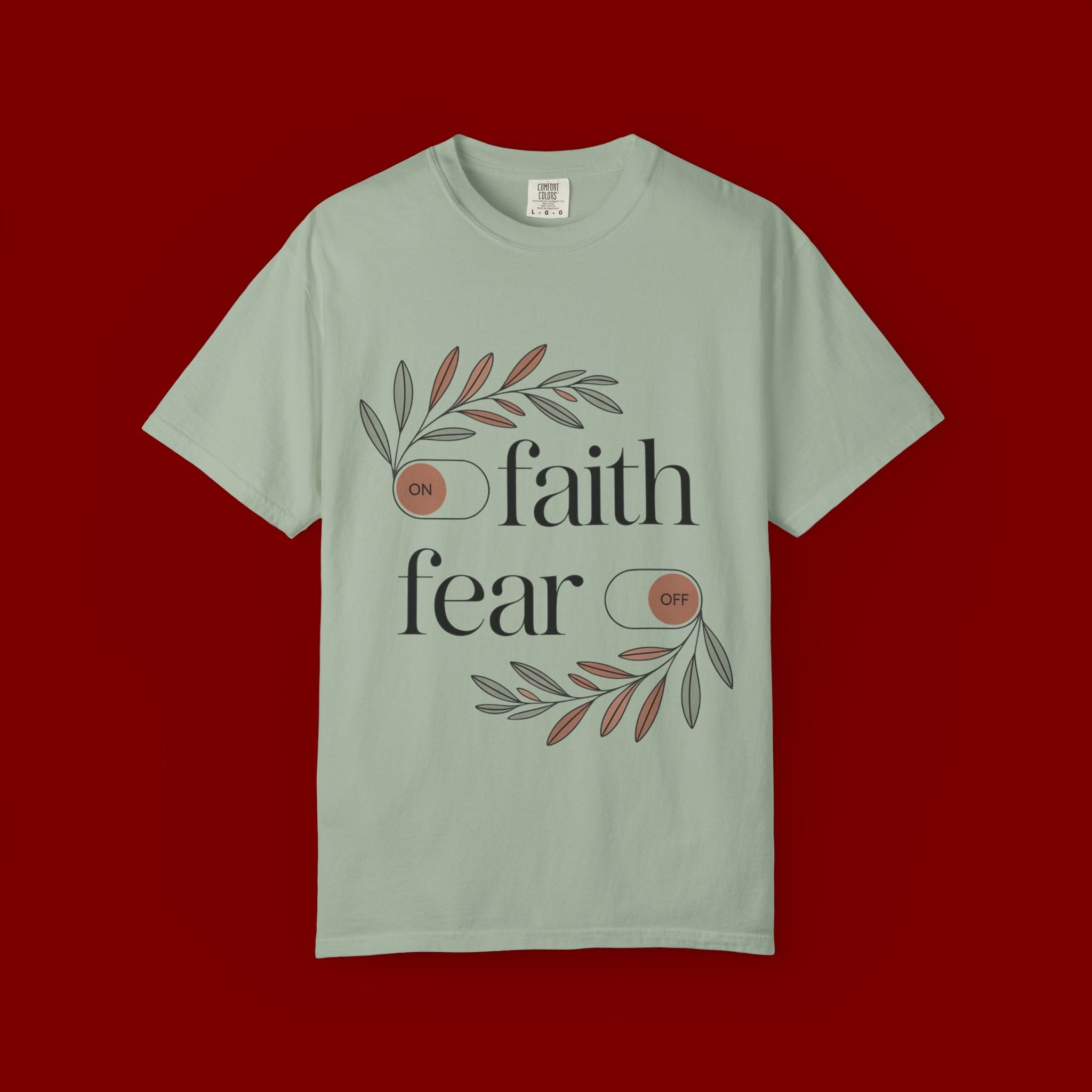 Faith Over Fear T‑Shirt — Inspirational Christian Tee with 'faith' and 'fear' Design