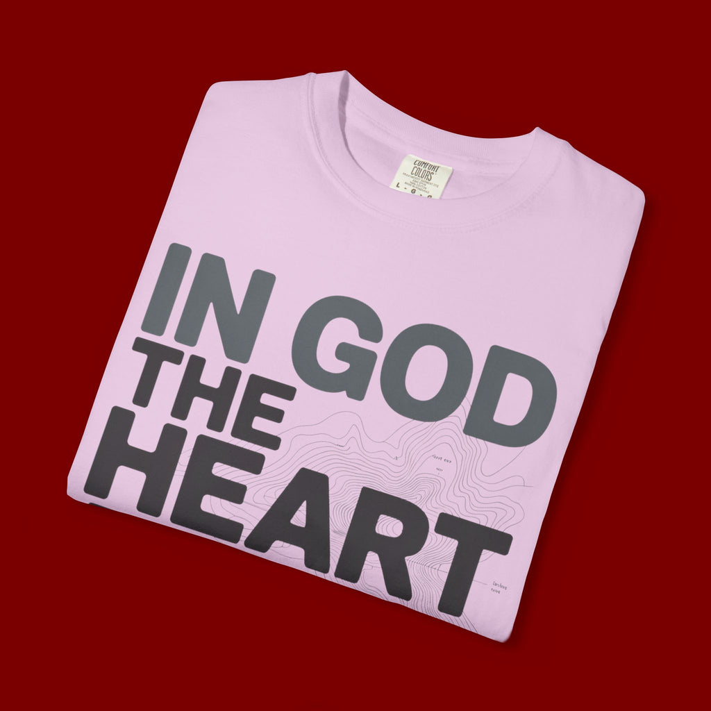 Christian Faith T-Shirt — “In God the Heart Finds Peace” Inspirational Tee