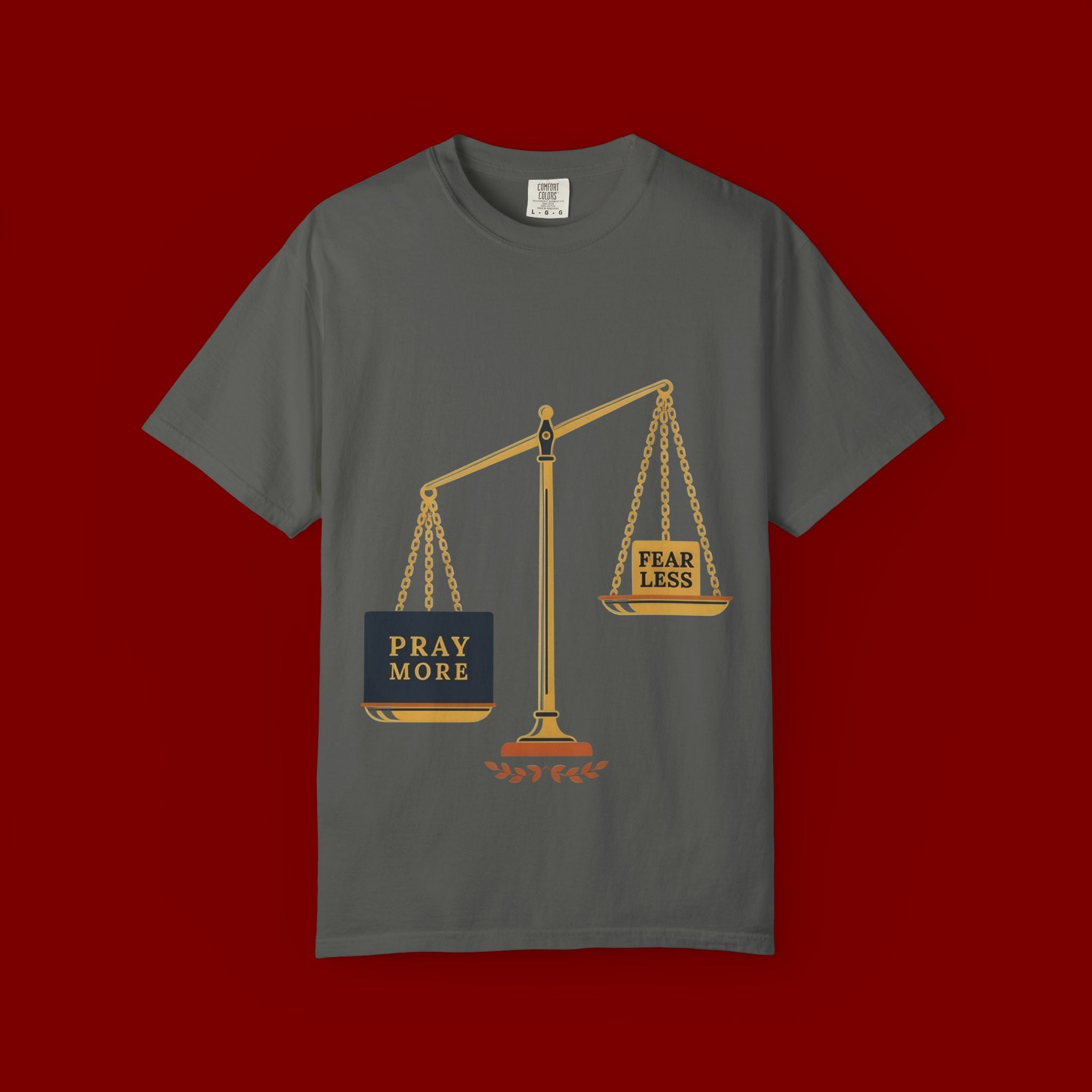 Pray More Balance Scales T-Shirt