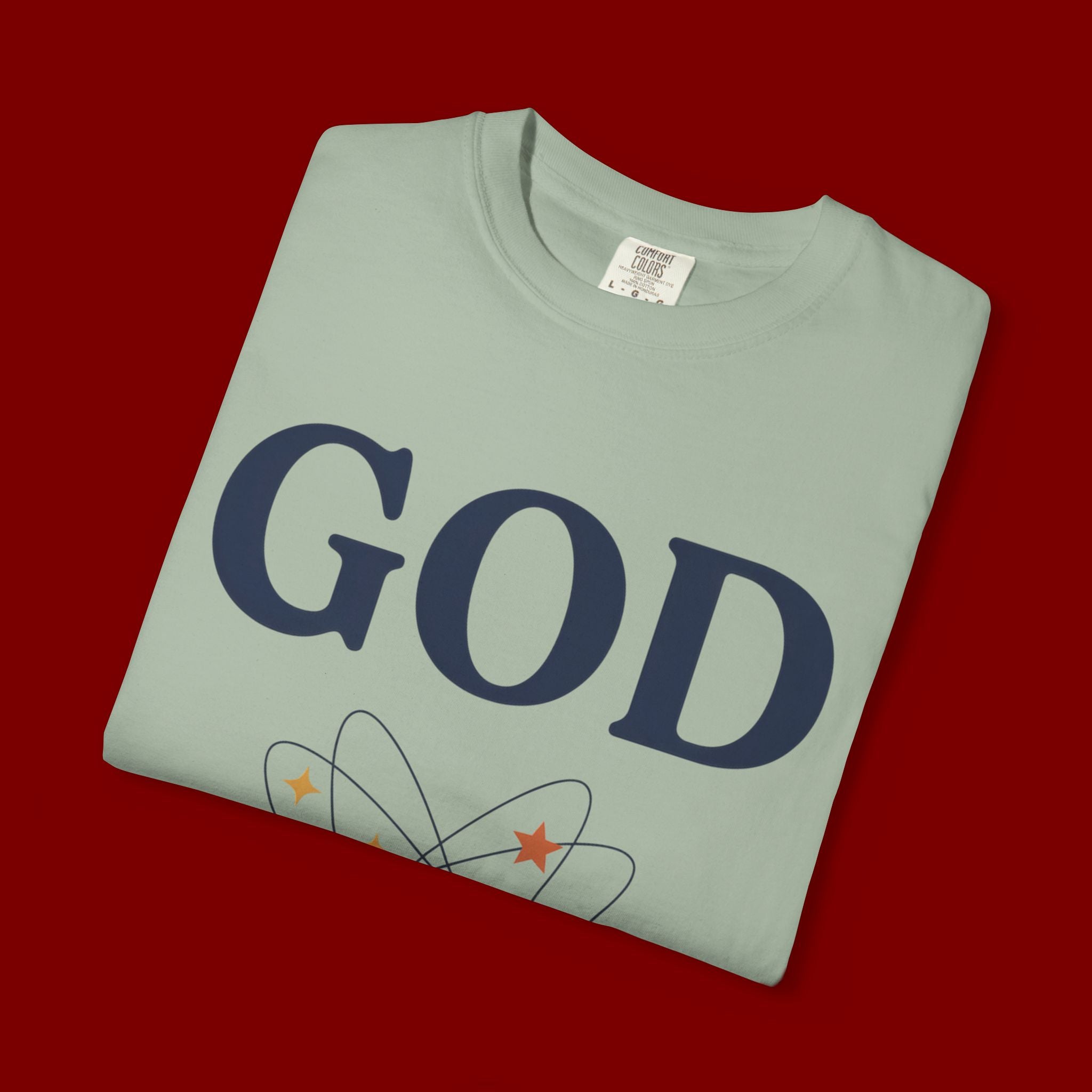 God Above All Things T-Shirt — Faith Graphic Tee with Cosmic Design