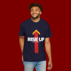 Arrow Up Graphic T-Shirt — Bold Upward Arrow Design