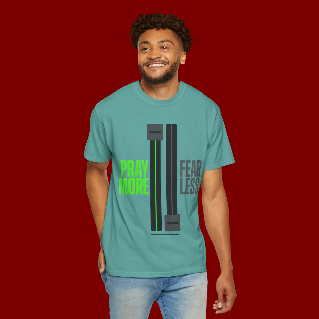 Pray More Fear Less T-Shirt — Inspirational Faith Graphic Tee