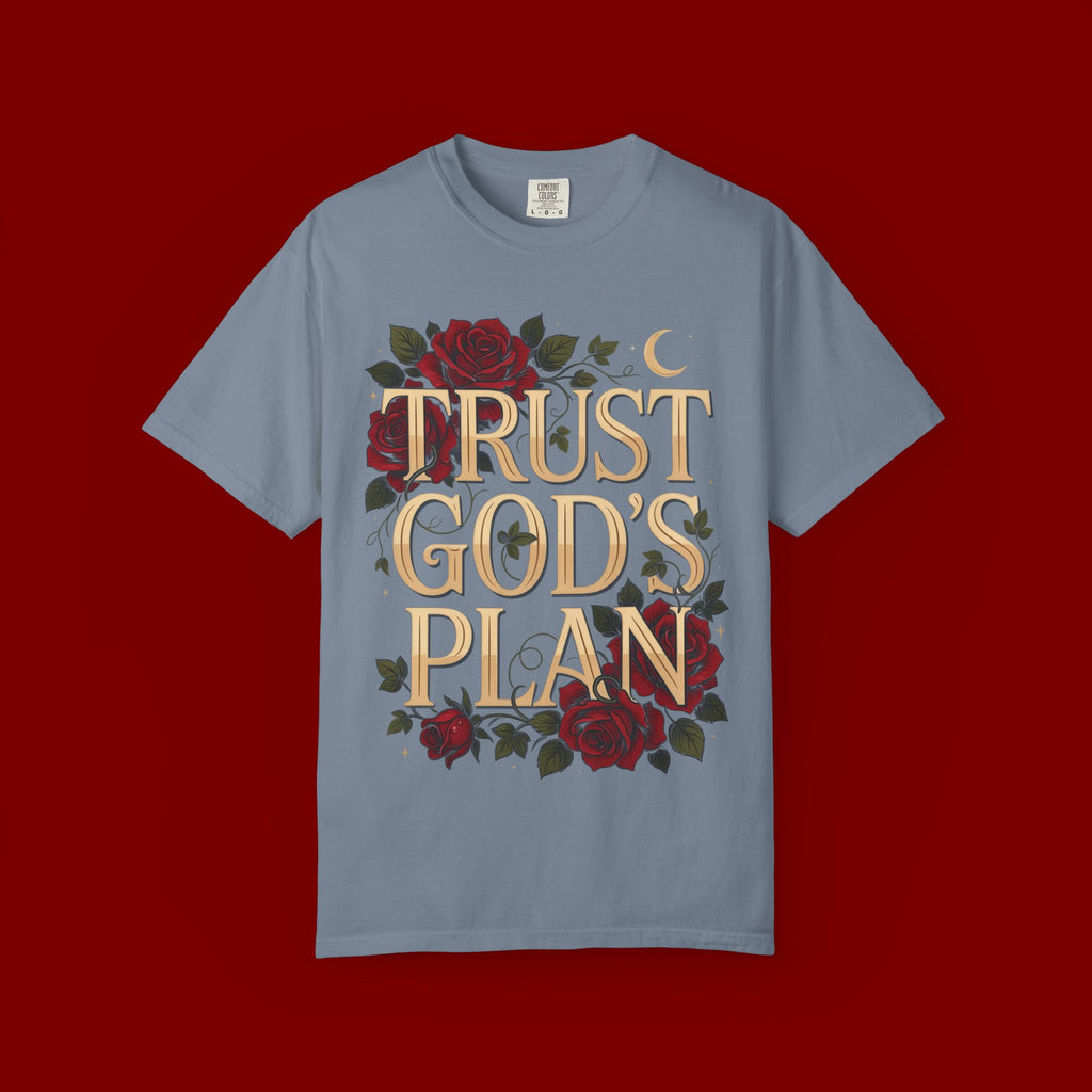 Trust God’s Plan T-Shirt — Floral Faith Graphic Tee
