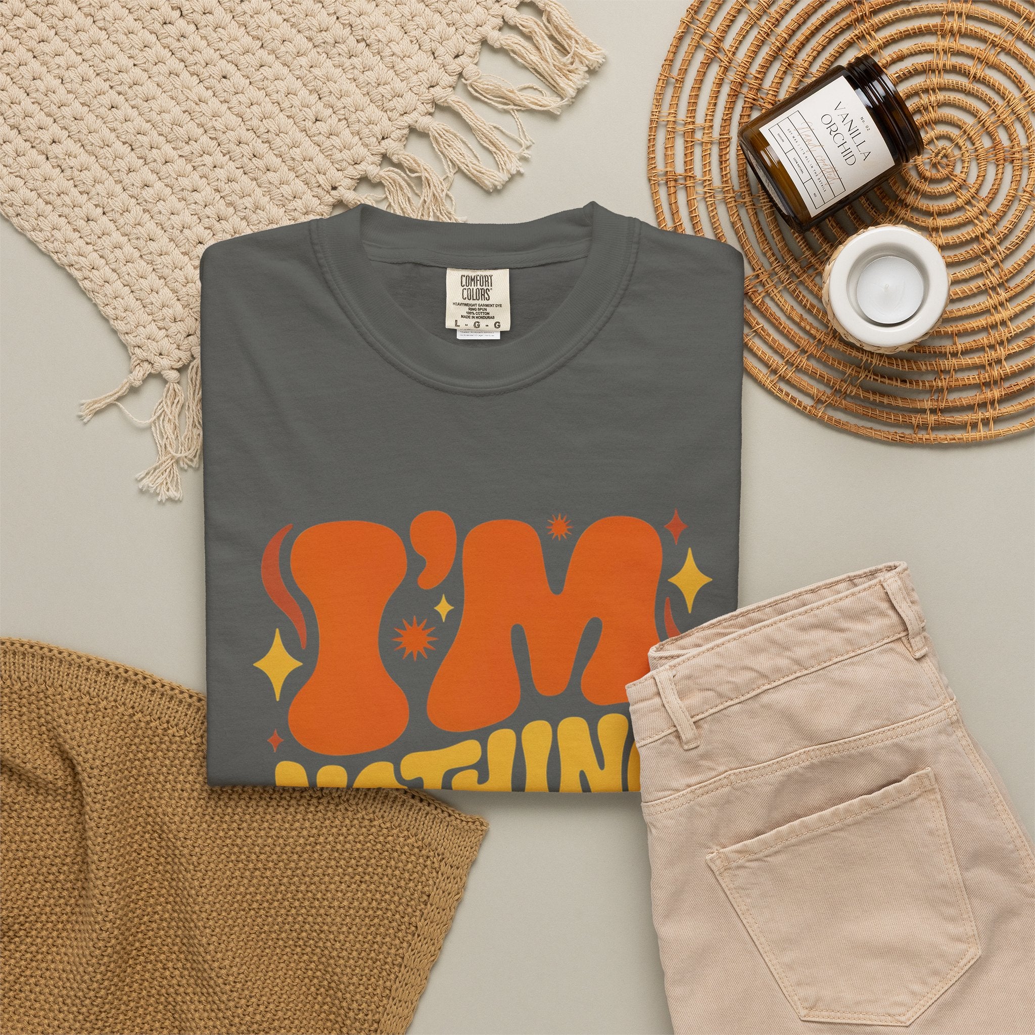 I'm Nothing Without God Retro Graphic T-Shirt