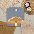 Trust God's Plan Lighthouse T-Shirt — Faith Coastal Tee