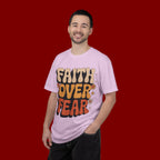 Faith Over Fear T‑Shirt — Retro Floral Inspirational Tee