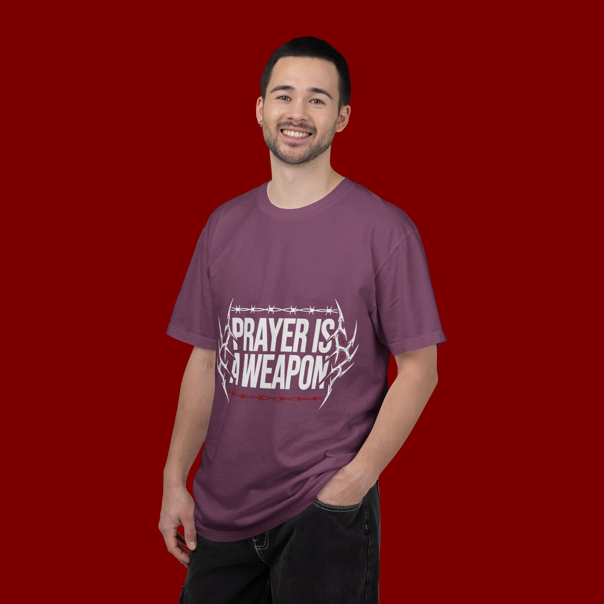 Prayer Is A Weapon T-Shirt — Christian Faith Graphic Tee