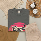 Good Vibes Only T-Shirt — Retro Sunset Palm Tee