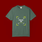 Minimalist 'Smile Frame' T-Shirt — Neon Accent Graphic Tee