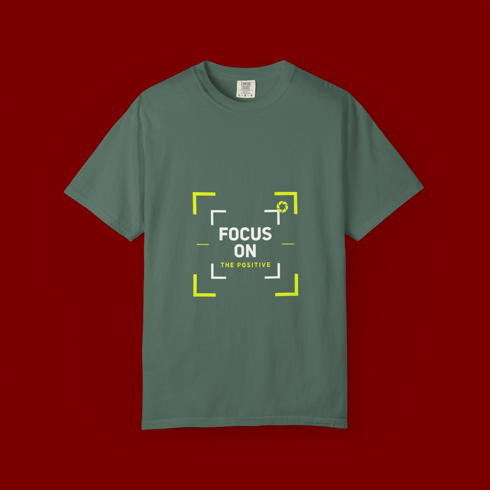 Minimalist 'Smile Frame' T-Shirt — Neon Accent Graphic Tee