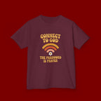 Kids Tee - "Connect to God" WiFi Prayer Graphic Shirt
