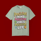 Positive Mind Positive Vibes Positive Life T-Shirt — Retro Smile Graphic Tee